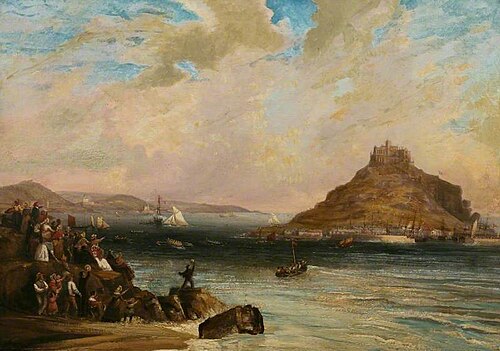 Regatta at St Michael's Mount, 1845, John Grenfell Moyle