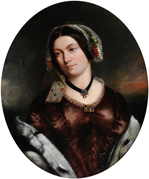 Elizabeth Cattle, Mrs Robert Davies, 1847, Orazio de Manara