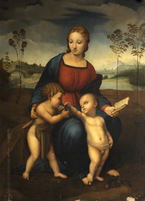 La Madonna del cardellino (after Raphael), 1854, Gaetano Cannicci