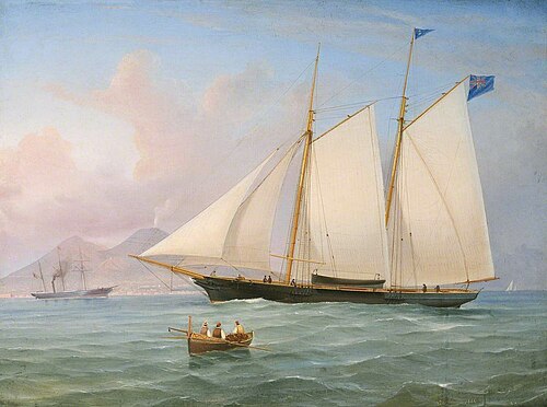 The Yacht 'Diadem', 1864, Tommaso De Simone
