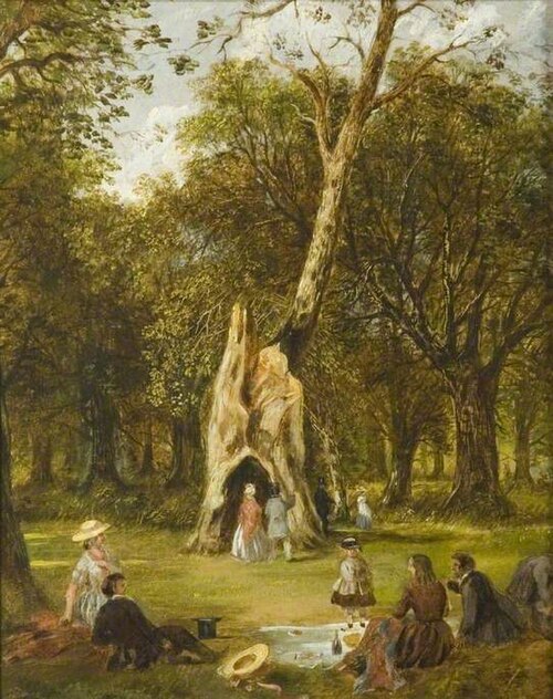 Woodland Picnic Scene, , Caroline Adams