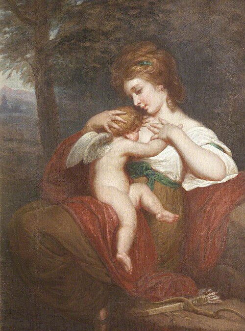'Hope nursing Love':  Miss Morris (after Sir Joshua Reynolds), 1900, Caroline Anne Lyttelton