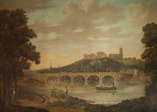 Lancaster from Ladies' Walk, 1825, John Henderson