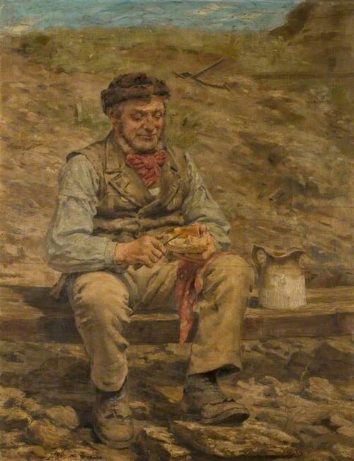 Workman Eating Lunch, 1886, John Hodgson Campbell