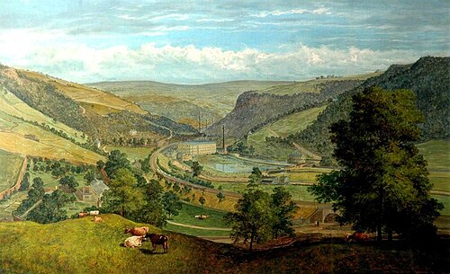 Todmorden Valley from Charlestown, 1860, John Holland