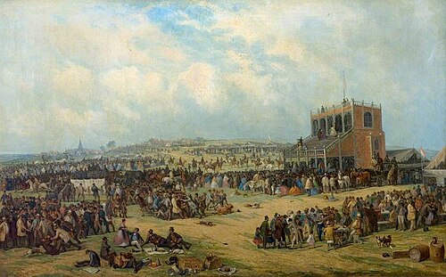 Before the Race (Nottingham Races), 1865, John Holland