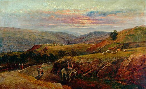 Burnley Valley from Crofts Stones, 1870, John Holland