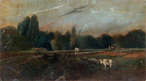 A Landscape with Cattle, , John Homes Smith