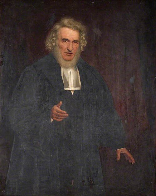 Rev. Dr. Nathaniel Paterson D.D. Free Church Minister and Author of "The Manse Garden", 1860, John James Napier