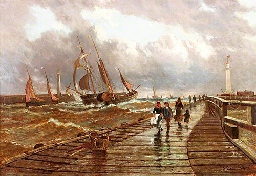 Sunderland Piers, 1843, 1886, John James Syer