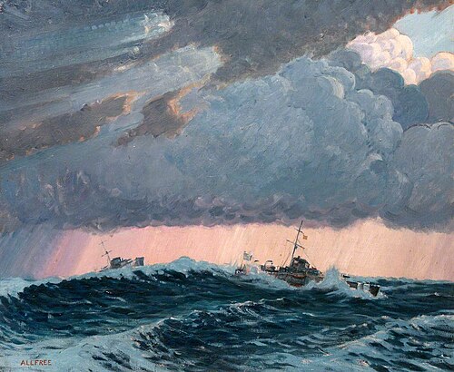 Motor Launches, 1918, Geoffrey Stephen Allfree