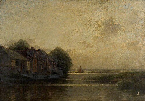 A Waterfront Scene, , John Leslie Thomson