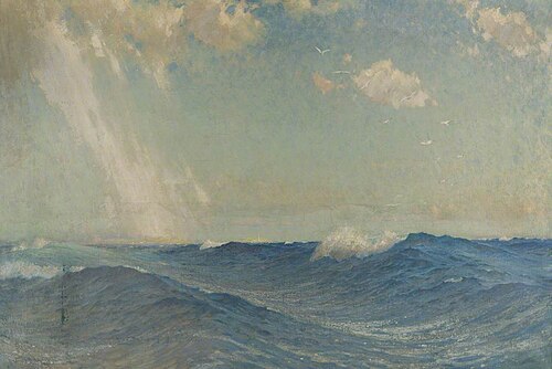 Seascape with Lighthouse, , John Leslie Thomson