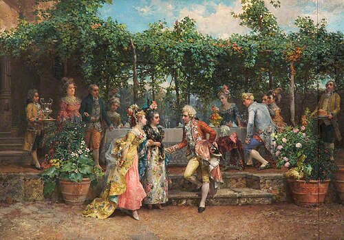 A Garden Party, 1876, Cesare Augusto Detti