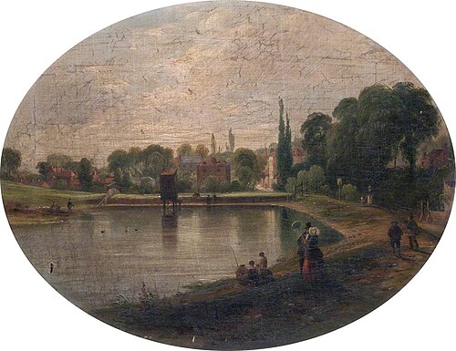 Lower Heath Pond, Hampstead, 1854, Patrick Campbell Auld
