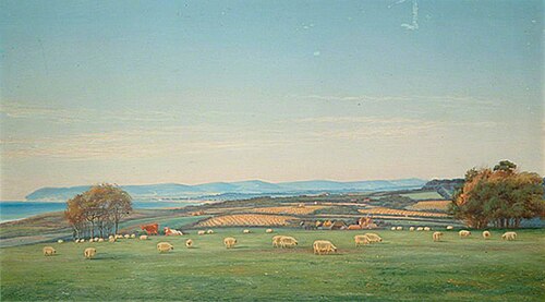 View from the Lawn, The Firs, Bexhill, East Sussex, 1891, Charles A. Graves