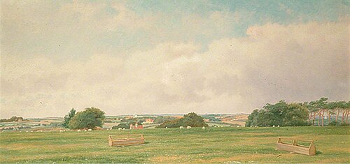 View from Millfield, Bexhill, East Sussex, 1896, Charles A. Graves
