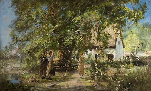 An Old World Garden, 1919, John Lochhead