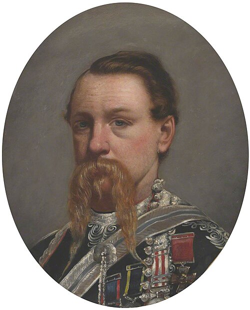 Major (later Lieutenant Colonel) Frederick Robertson Aikman (1828–1888), VC, 4th Bengal Native Infan, 1860, George Agnew Goldingham