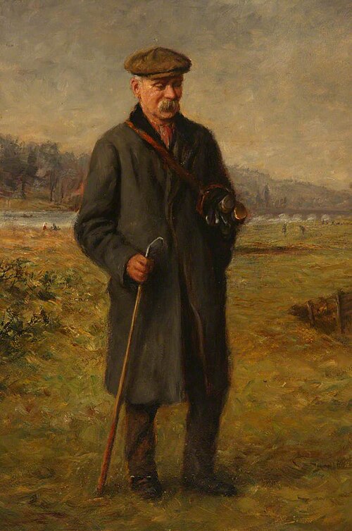 Golf Caddie on the North Inch, Perth, , Charles Andrew Sellar