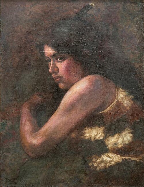 Portrait of a Maori Woman, 1895, Vera Cummings