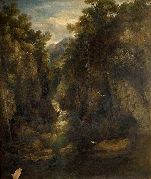Mountain Solitude, a Scene on the Conway, 1851, George Arthur Hickin