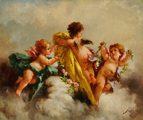 Cupids and Flowers, , Charles Augustus Henry Lutyens