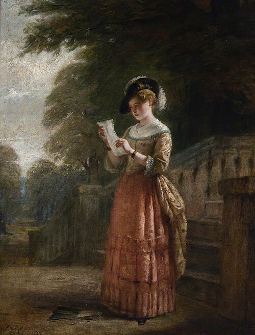 Her First Love Letter, 1879, John MacLaren Barclay