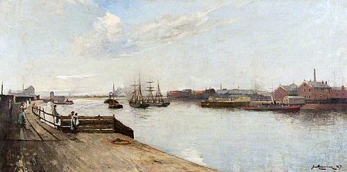 A Clutha Ferry at Pointhouse, 1887, John MacNiven