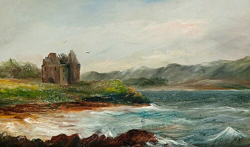 Ruin by a Loch Shore, , John MacNiven
