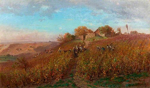 Vintage on the Slopes of the Arve near Geneva, 1857, Paul Edouard Rischgitz