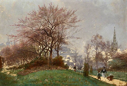 Kensington Gardens, 1890, Paul Edouard Rischgitz