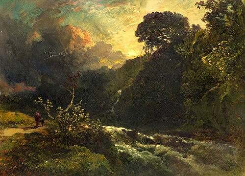 River in Spate, 1857, John Milne Donald