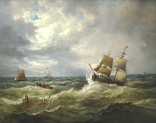 Shipping off Felixstowe, 1876, John Moore of Ipswich