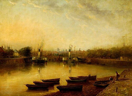 New Cut, West Entrance to Old Dock, Ipswich, 1880, John Moore of Ipswich