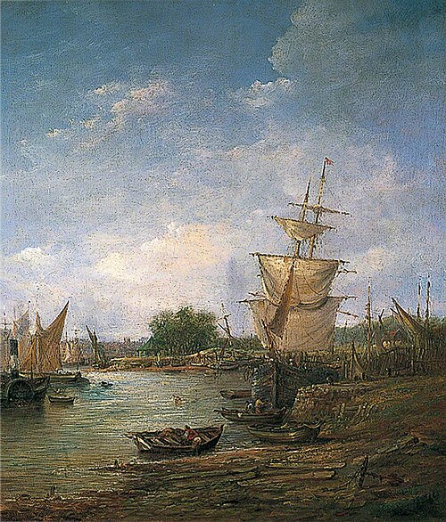 River Front, Ipswich Docks, Suffolk, 1880, John Moore of Ipswich