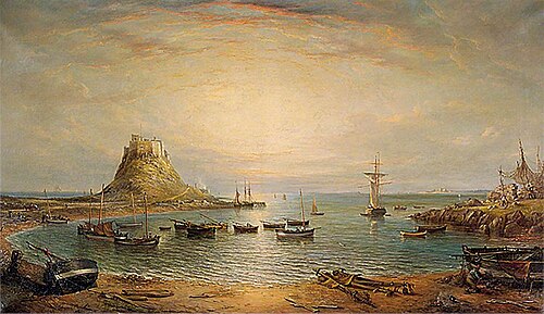 Holy Island, Northumberland, 1877, John Moore of Ipswich