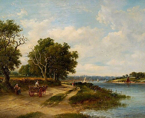 River Orwell from the Strand, Suffolk, 1883, John Moore of Ipswich
