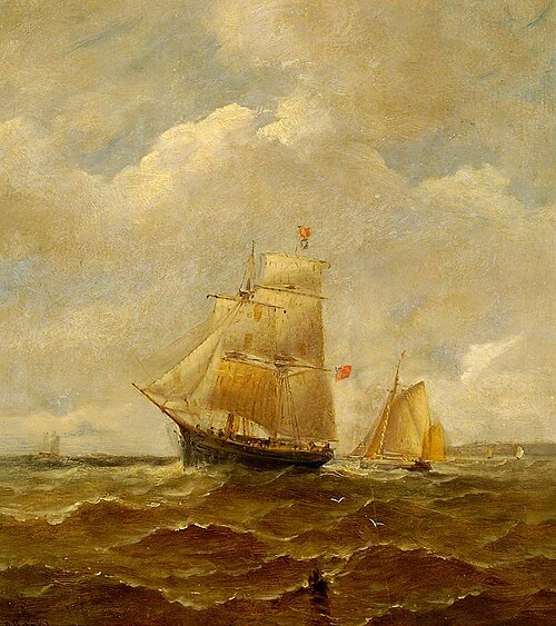 Shipping in a Breeze, , John Moore of Ipswich