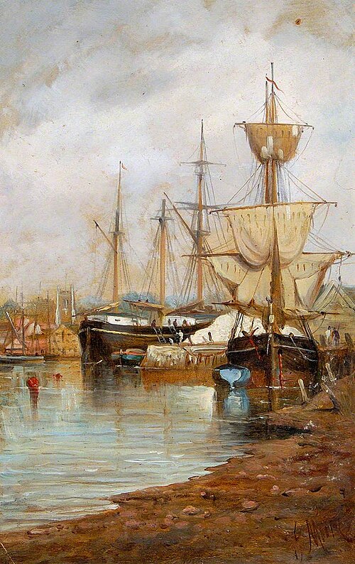 Ships in Ipswich Dock, Suffolk, , John Moore of Ipswich