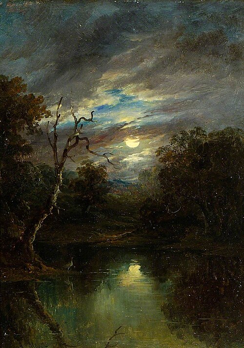 Moonlit Landscape, , John Moore of Ipswich