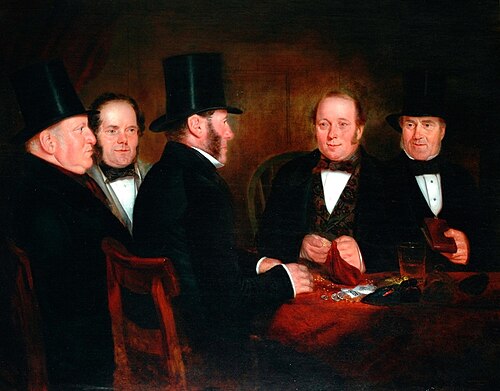 Mr Hatfield Showing Samples of Wheat, 1855, George Drummond