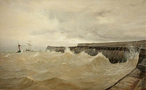 Deal Harbour, 1881, Charles Edward Holloway