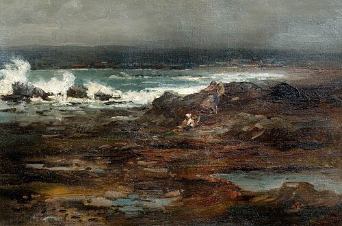 A Stormy Day, Stonehaven, Aberdeenshire, , John Muirhead