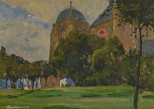 The Great Church at Veere, Netherlands, 1914, John Munnoch