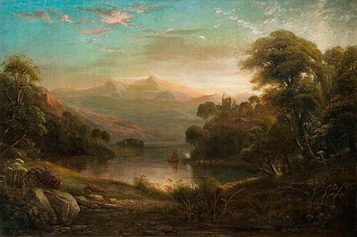 Landscape with a Lake, 1855, George Frederick Buchanan