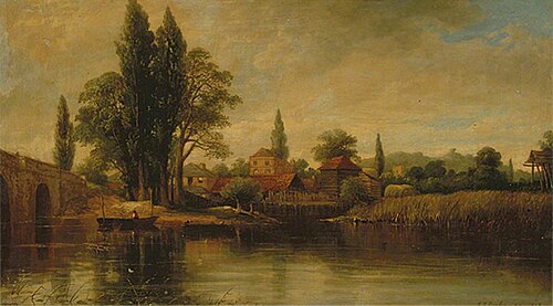River Scene with a Boat, , George Frederick Buchanan