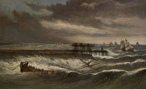 Shipwreck off Tynemouth, , Charles George Jefferson