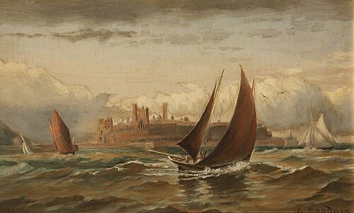 Peel Castle, 1900, George Goodwin