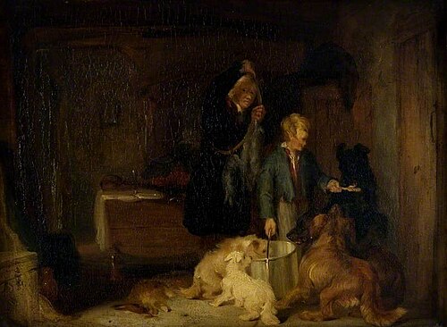 The Gamekeeper's Home, 1830, Charles Hancock
